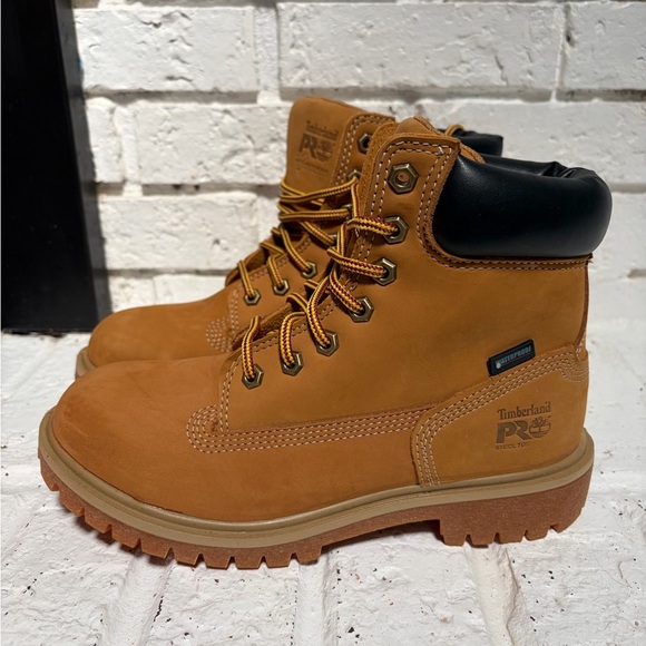 Timberland PRO Tan Leather Work Boots - Picture 2 of 4